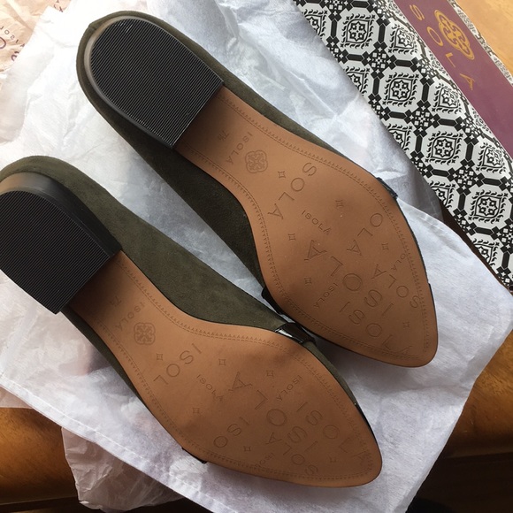 Isola Hunter green suede loafers - Picture 4 of 6